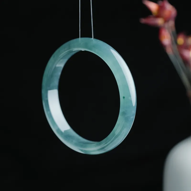 Clear Snow Ice Glutinous Bangles Unisex-3