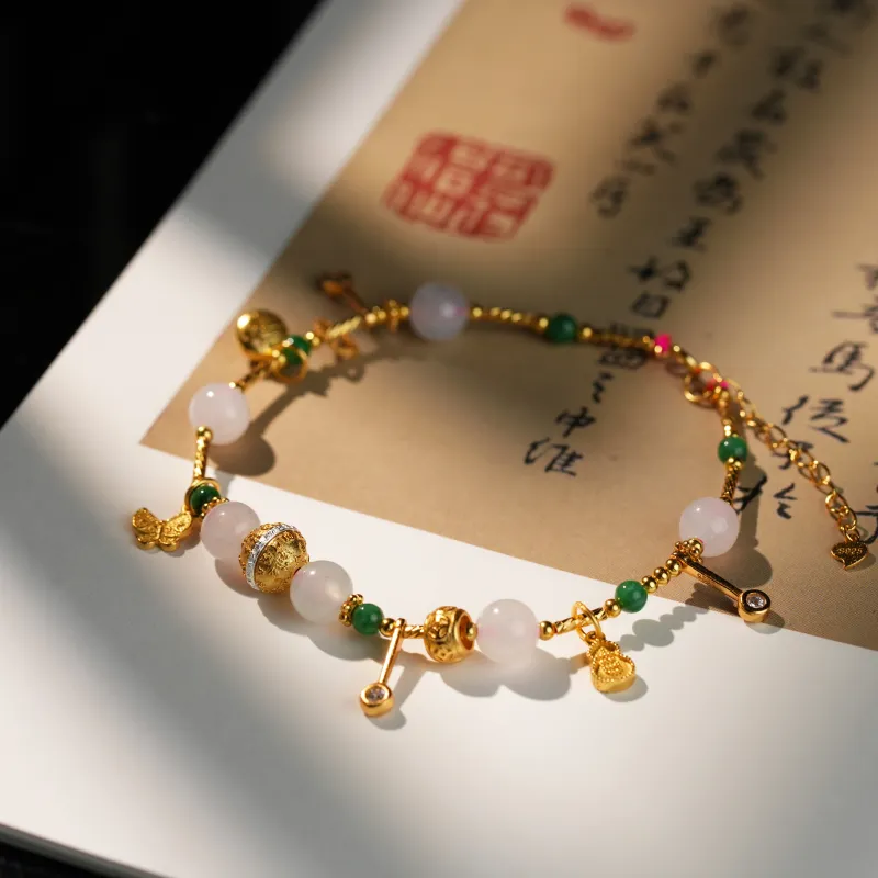 Clear Snow Ice Glutinous Jadeite Bracelets Unisex-3