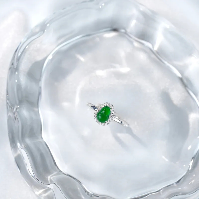 Clear Snow Ice Glutinous Rings Women's-6