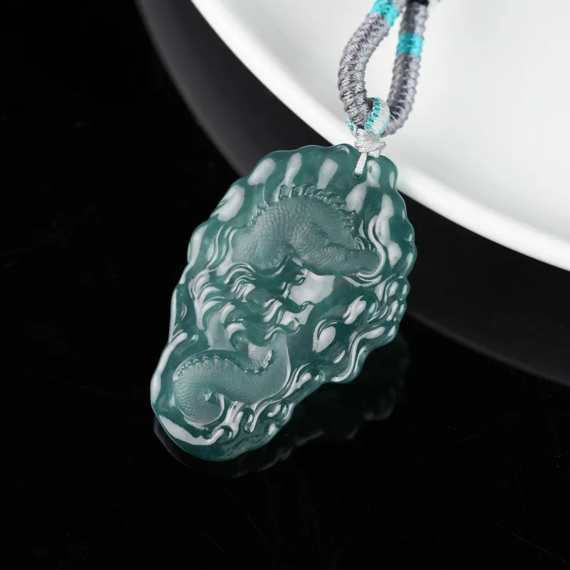 Clear Snow Ice Glutinous Necklaces Unisex-7