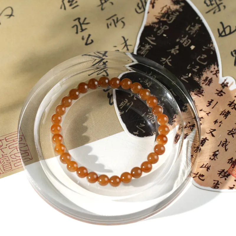 Clear Snow Hetian Jade Bracelets Sugar Jade Unisex-1