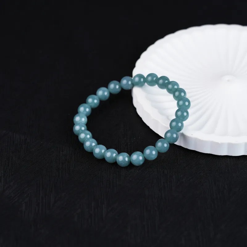 Clear Snow Glutinous Jade Jadeite Bracelets Unisex-3