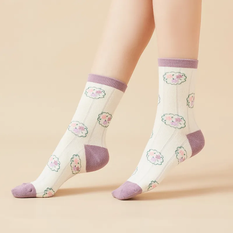 BONAS Mid Calf Socks Women's 4 Pack-1
