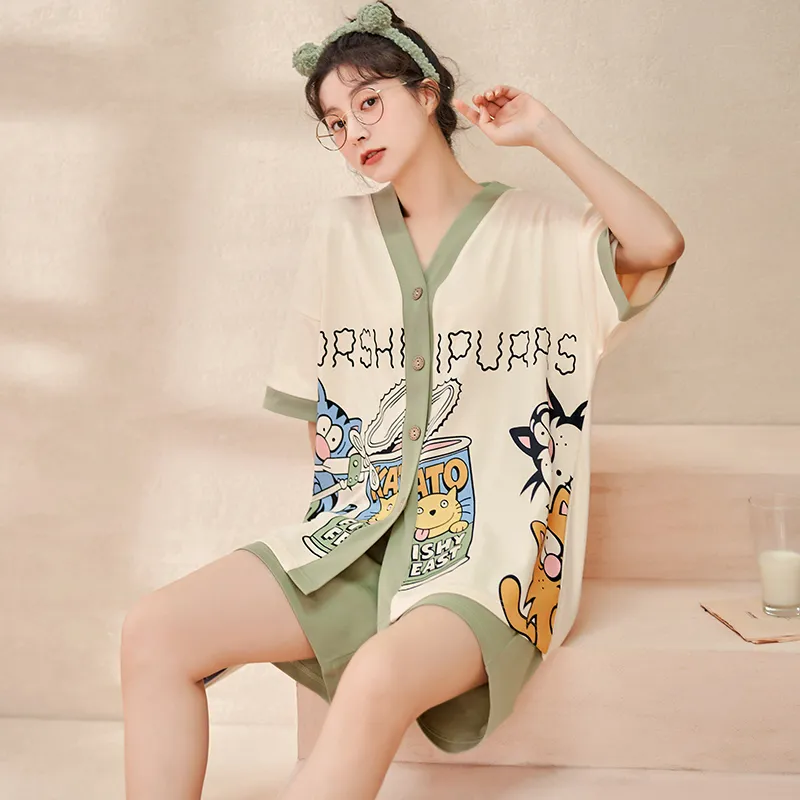 BONAS Pajama Set Women's Image Color-3