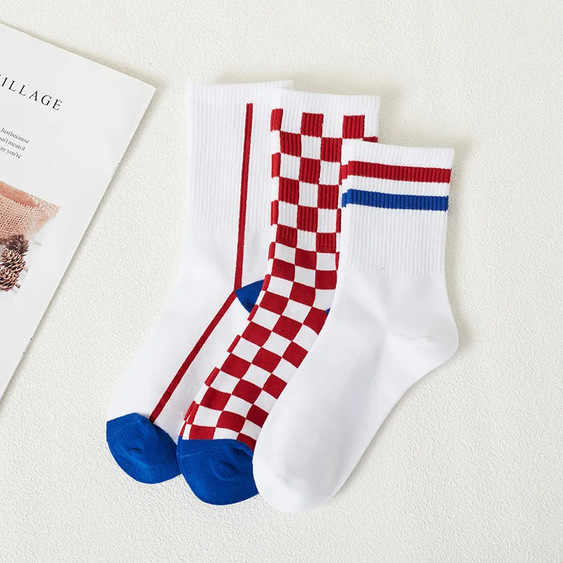 BONAS Mid Calf Socks Women's 3 Pack-4