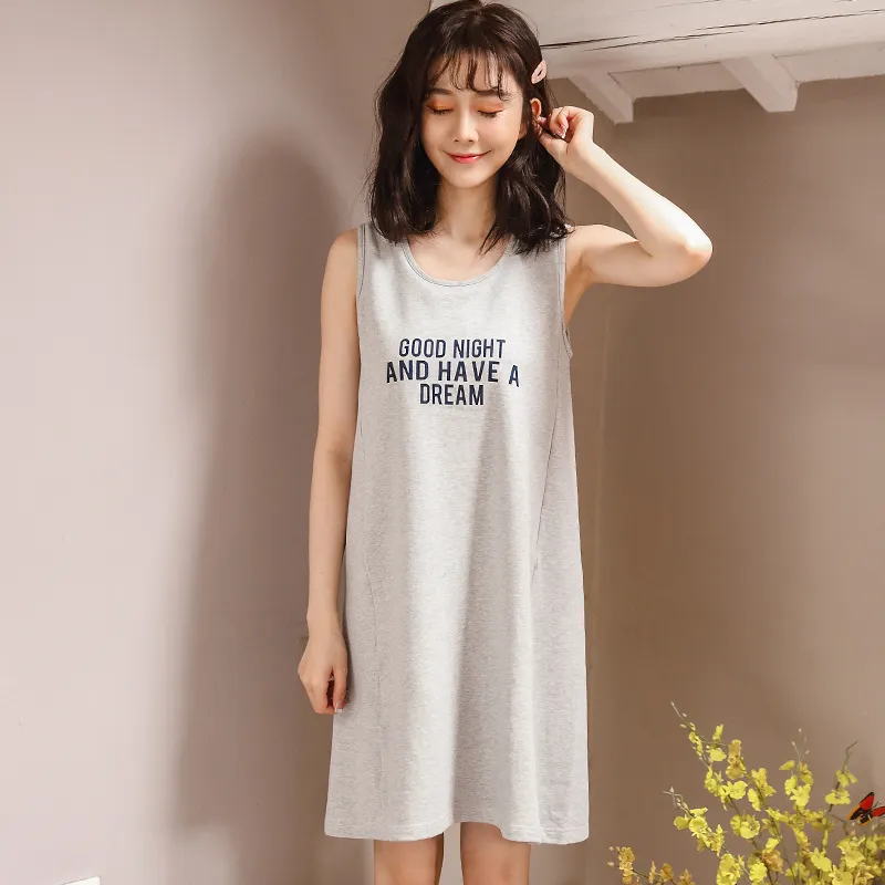 BONAS Nightgown Women's Light Gray-4