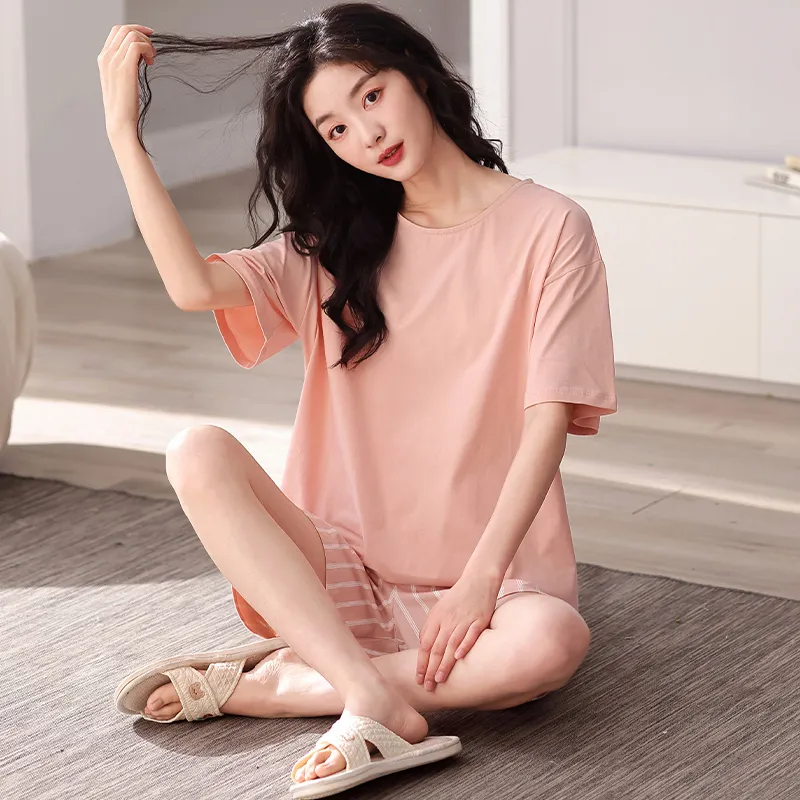 BONAS Pajama Set Women's Light Pink-1