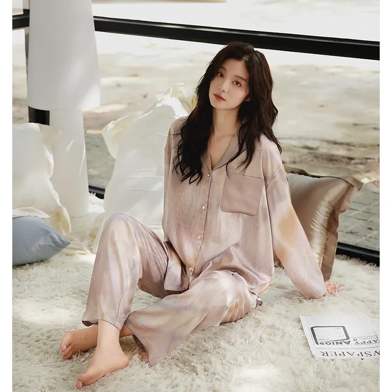BONAS Pajama Set Women's Light Purple Gradient-6