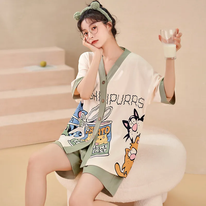 BONAS Pajama Set Women's Image Color-4