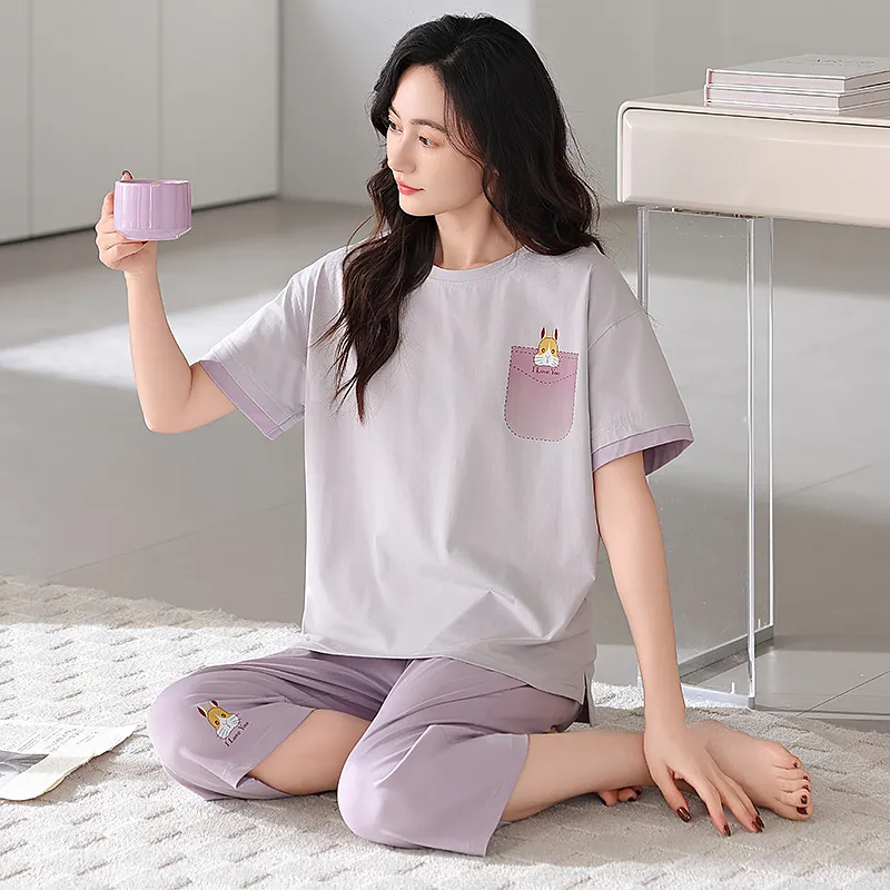 BONAS Pajama Set Women's Image Color-5