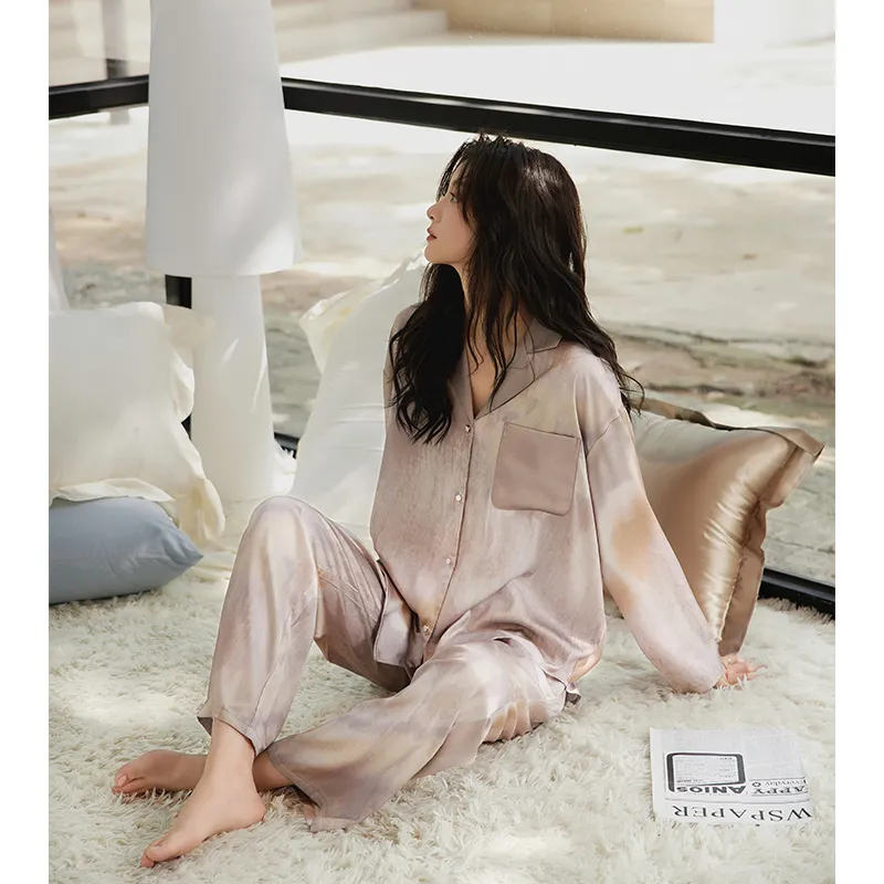 BONAS Pajama Set Women's Light Purple Gradient-7