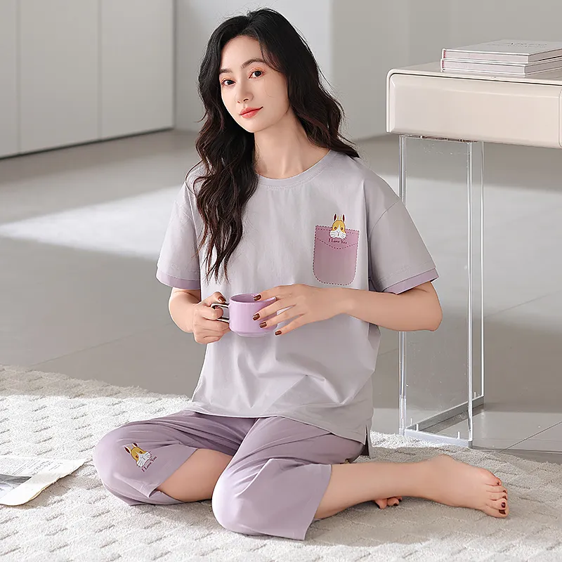 BONAS Pajama Set Women's Image Color-4