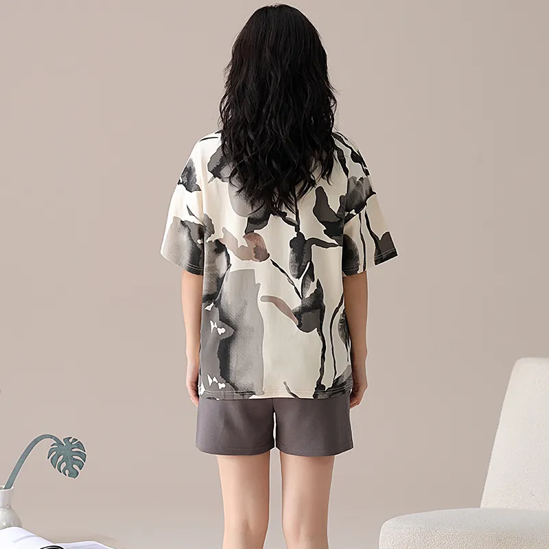BONAS Pajama Set Women's Ink Wash-7