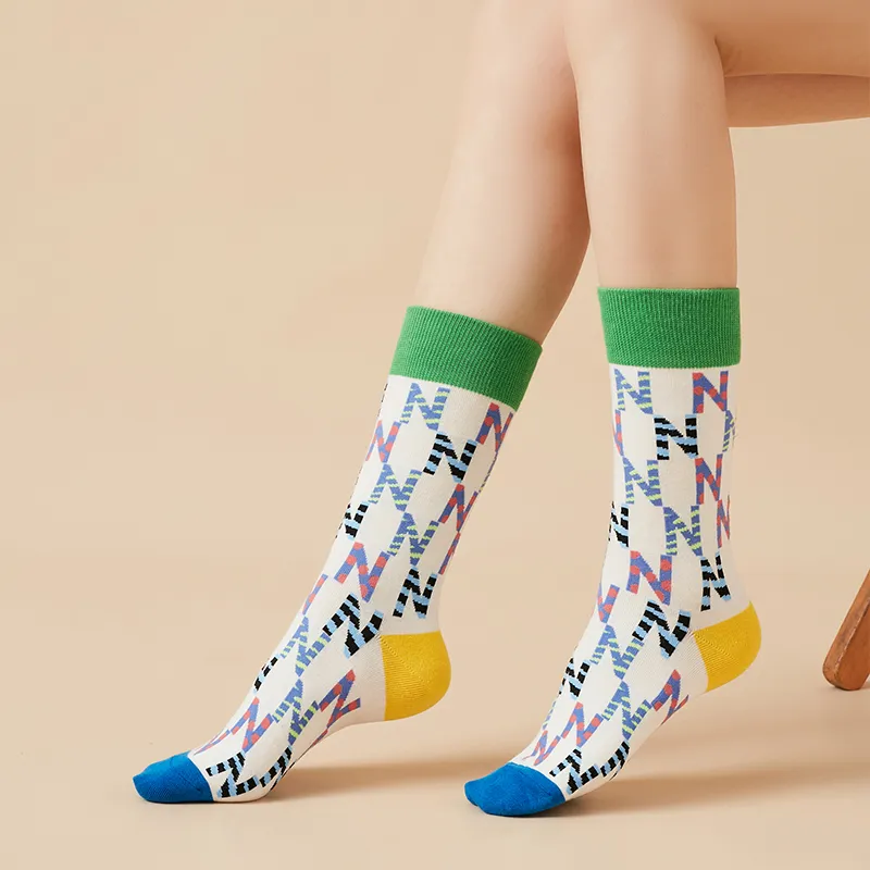 BONAS Mid Calf Socks Women's 3 Pack Mixed Color-1
