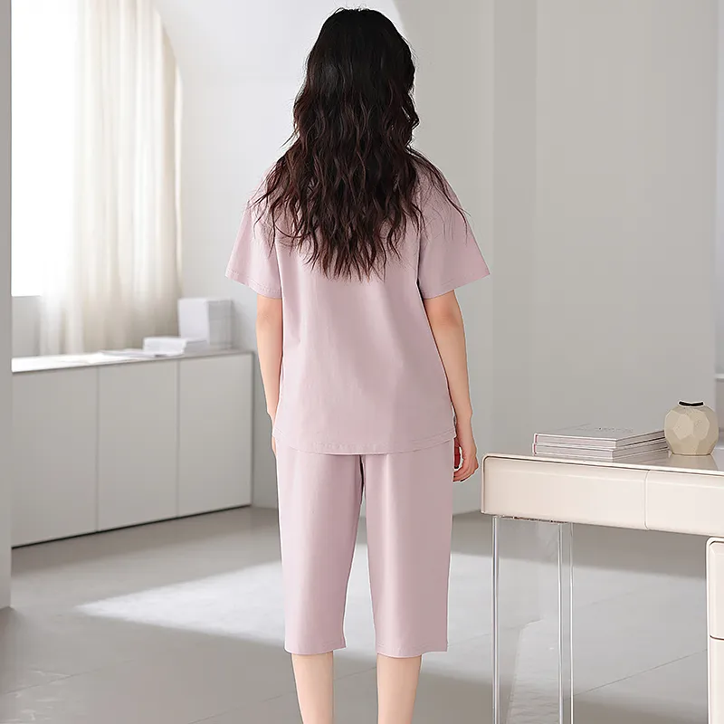 BONAS Pajama Set Women's Light Purple-6
