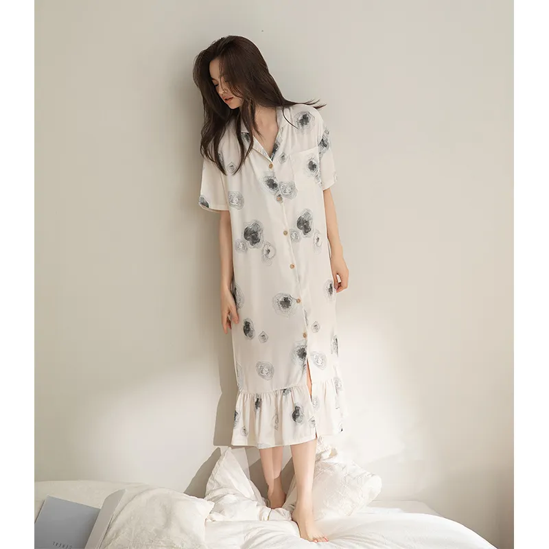 BONAS Nightgown Women's Artistic Ink-7