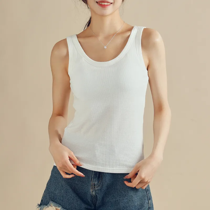 BONAS Tank Tops Women's 1 Pack White-2