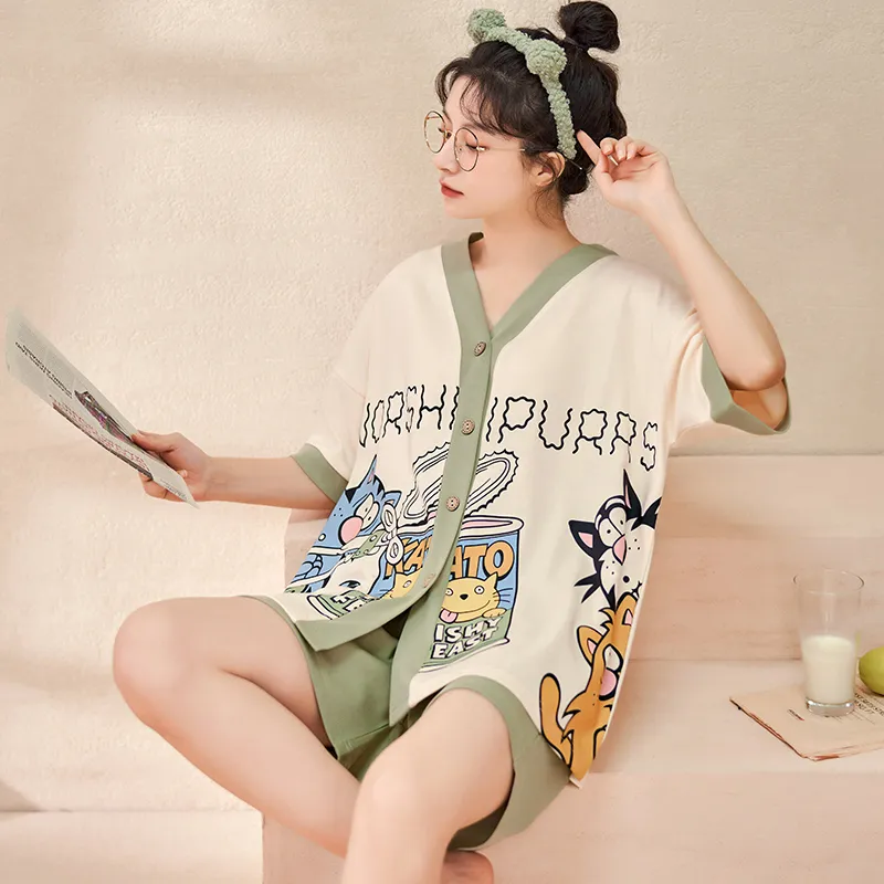 BONAS Pajama Set Women's Image Color-2