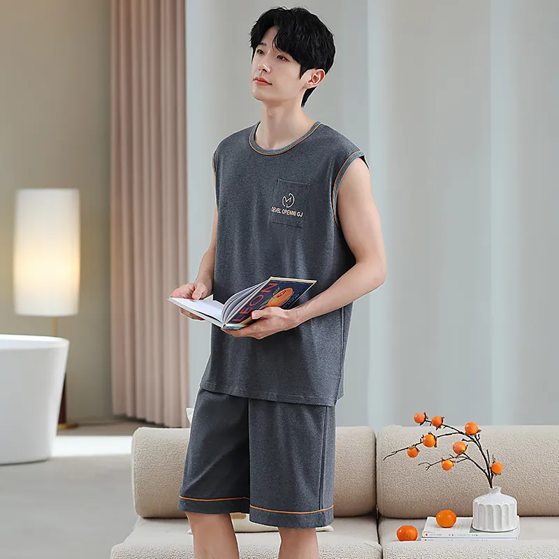 BONAS Pajama Set Men's Dark Gray-7