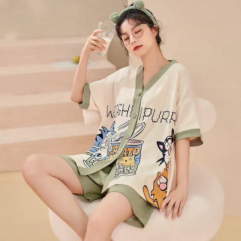 BONAS Pajama Set Women's Image Color-5