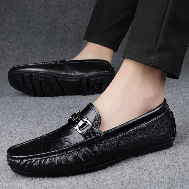 Bull charm Men's Casual Shoes Men Low Top Black/Dark Brown-4