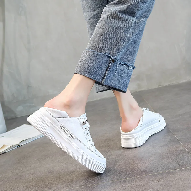 Bull Charm Canvas Shoes Women's White-4