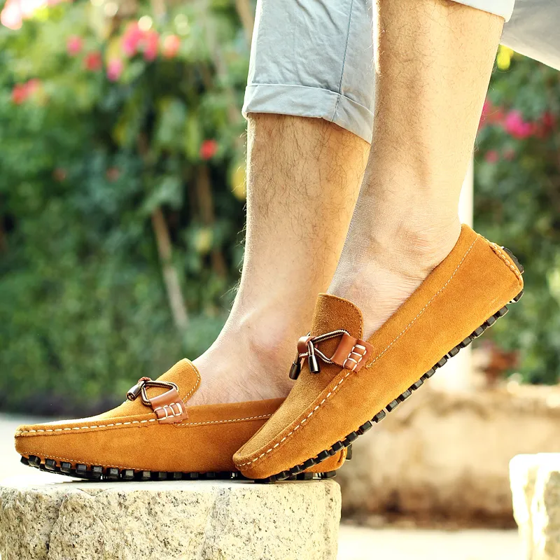 Bull charm Gommino Loafers Men-3