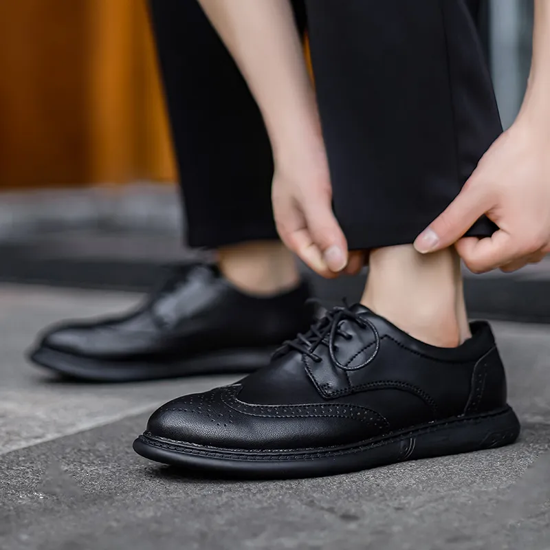 Bull Charm Casual Shoes Men's Black-3