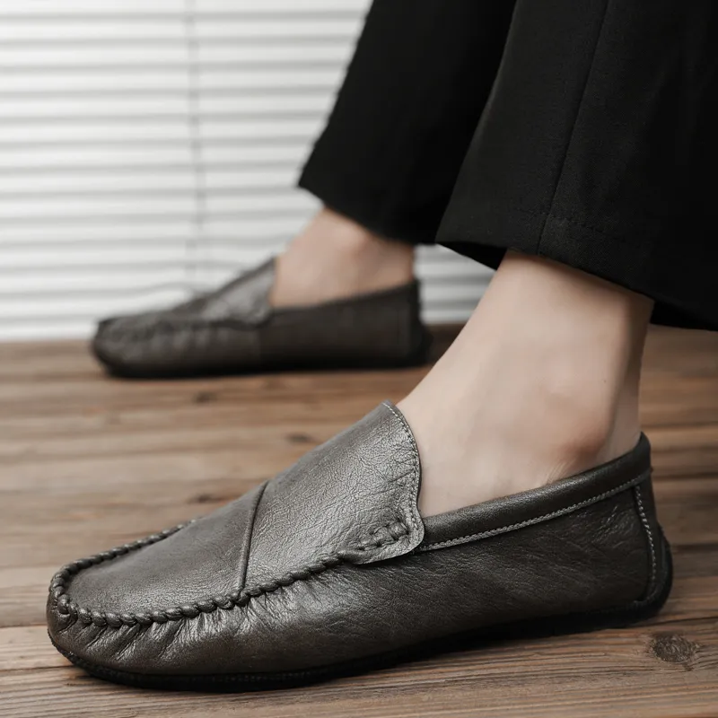 Bull charm Loafers Men Khaki/Brown/Black-1