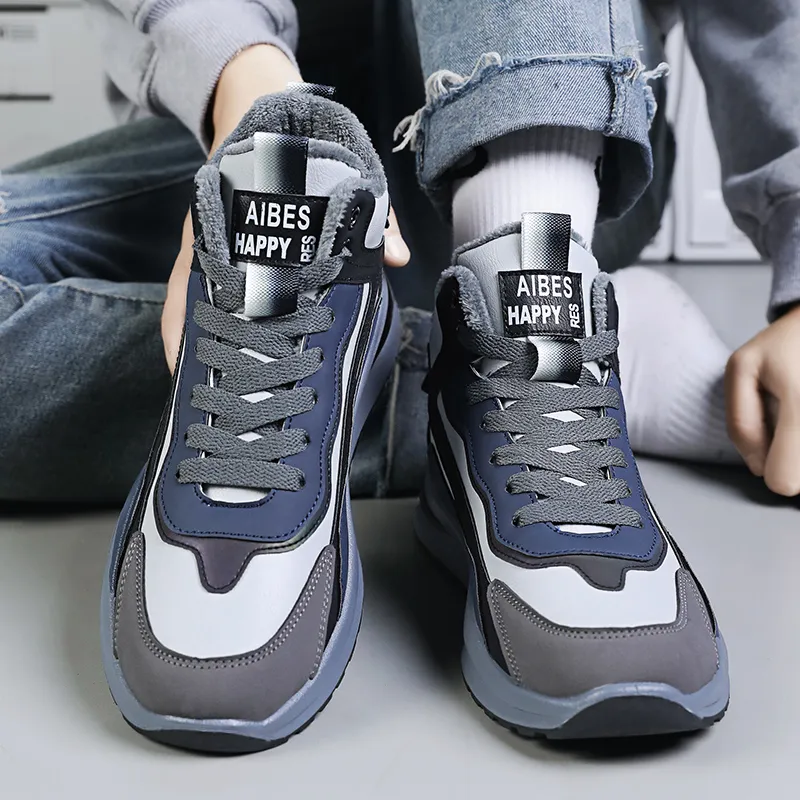 Bull Charm Abrasion Resistant High Top Casual Shoes Men's-1