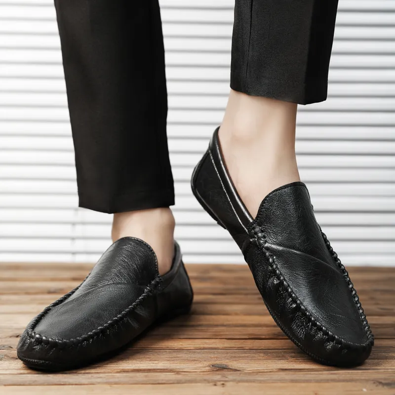 Bull charm Loafers Men Khaki/Brown/Black-14