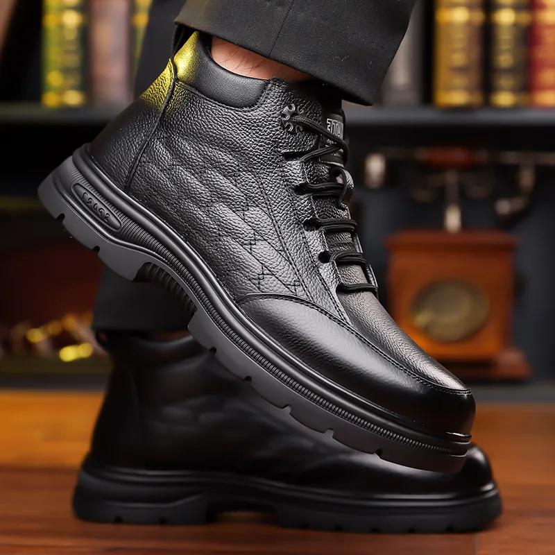 Bull Charm Martin Boot Men's Black-4
