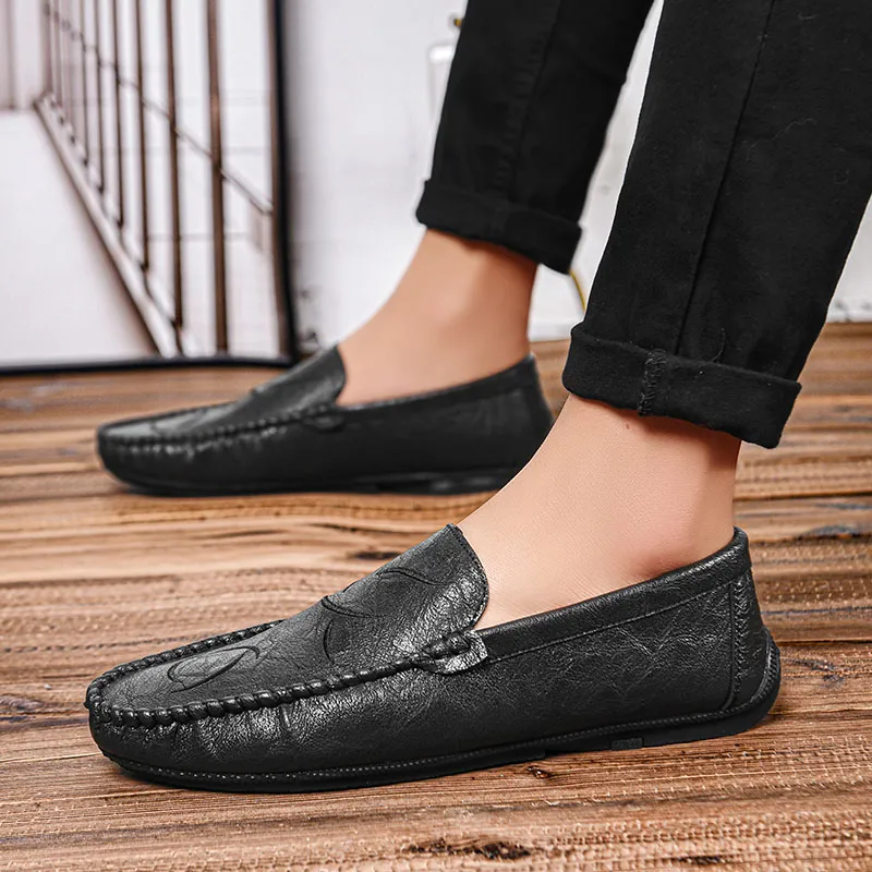 Bull charm Loafers Men Black/Brown/Gray-5