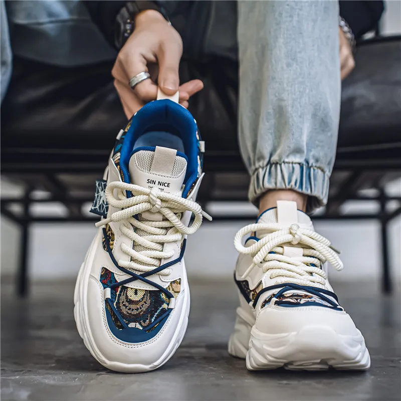 Bull Charm Low-Top Chunky Sneakers Men's-1