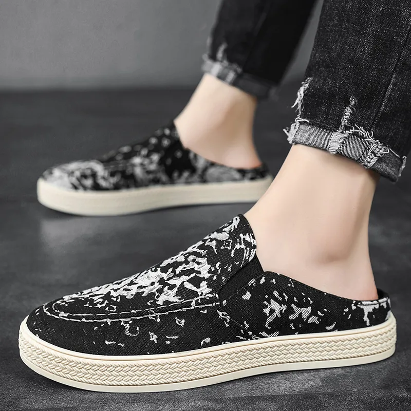 Bull Charm Abrasion Resistant Slip Resistant Wrap toe Slippers Men's-1