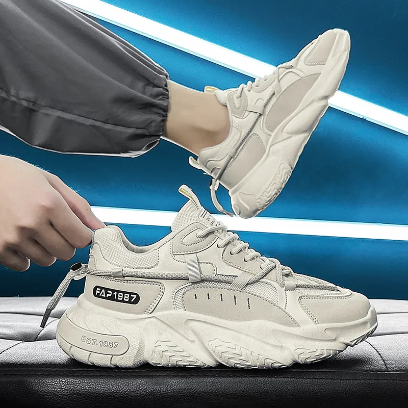 Bull Charm Slip-Resistant Chunky Sneakers Men's-7