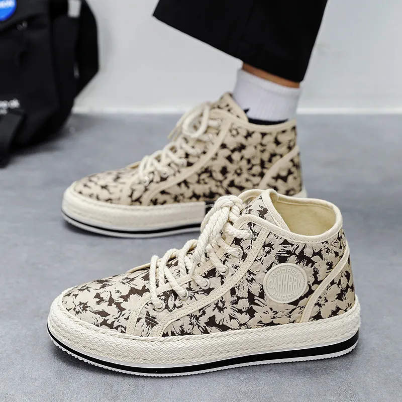 Bull Charm High-Top Casual Shoes Men's-3