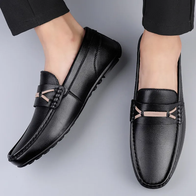 Bull charm Men's Casual Shoes Men Low Top Black/White-3