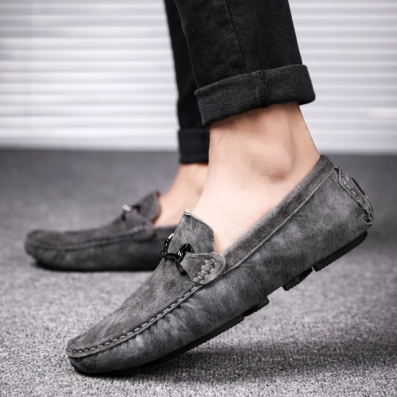 Bull charm Men's Casual Shoes Men Low Top Khaki/Black/Gray-15