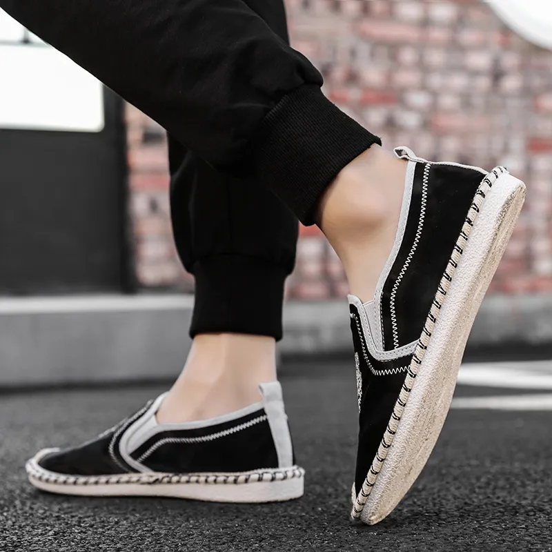 Bull charm Men's Casual Shoes Men Low Top Black/White-2