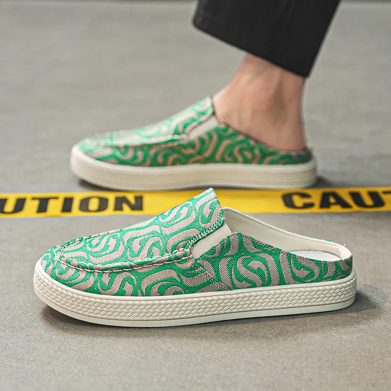 Bull Charm Slip Resistant Wrap toe Slippers Men's-4