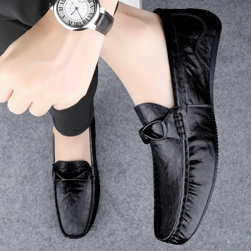 Bull charm Gommino Loafers Men-2