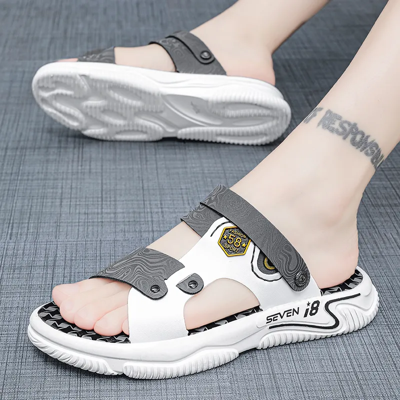 Bull Charm Rubber Sole Slip Resistant Slide Slippers Men's-10