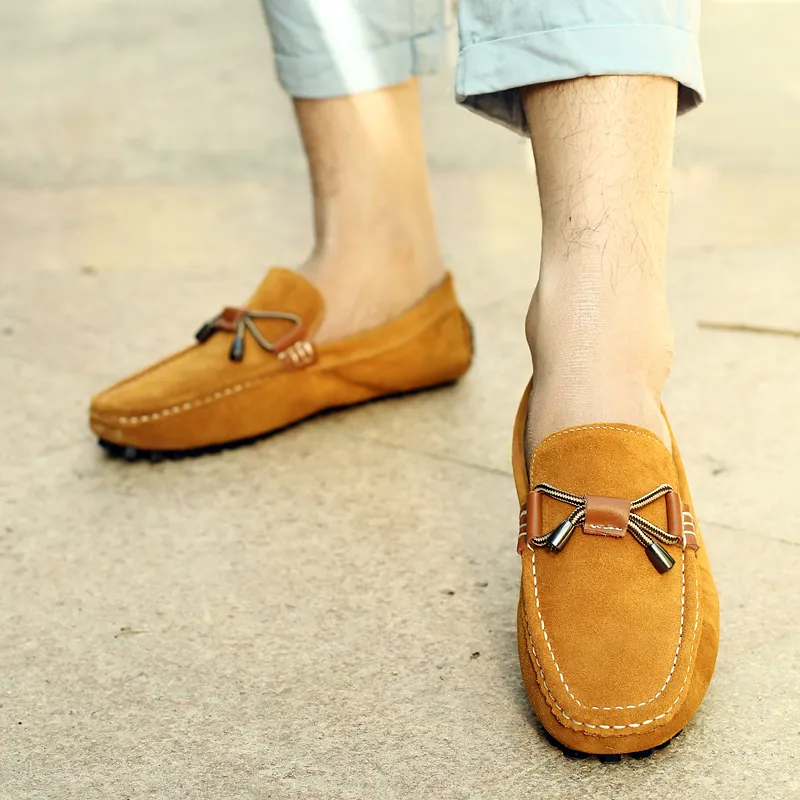 Bull charm Gommino Loafers Men-2