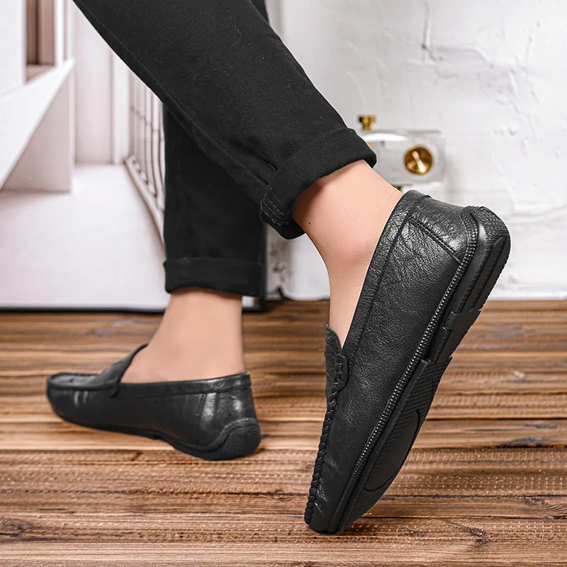 Bull charm Loafers Men Black/Brown/Gray-4