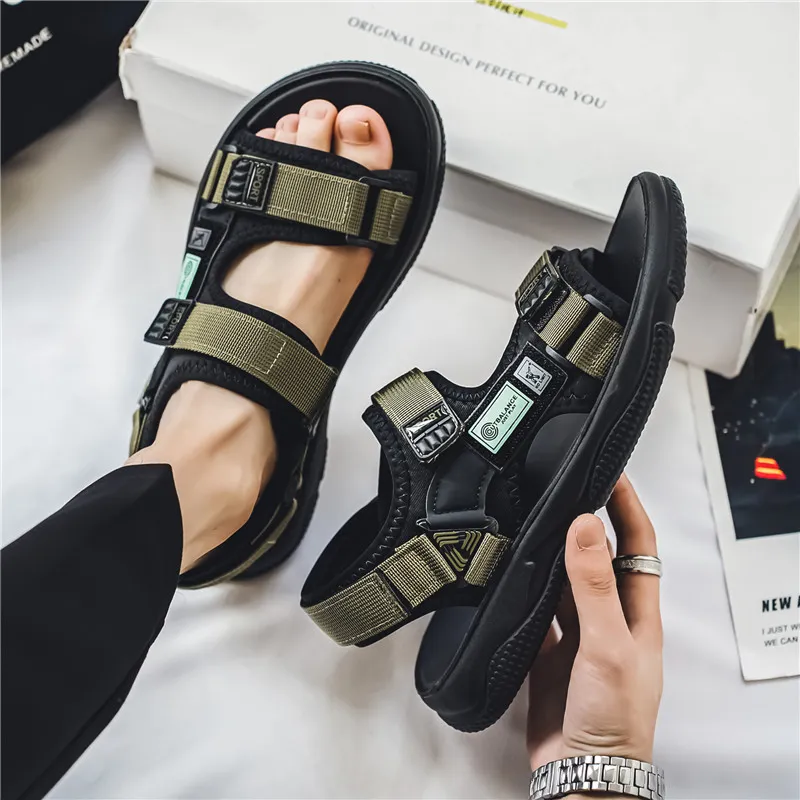 Bull charm Beach Sandals Men-7