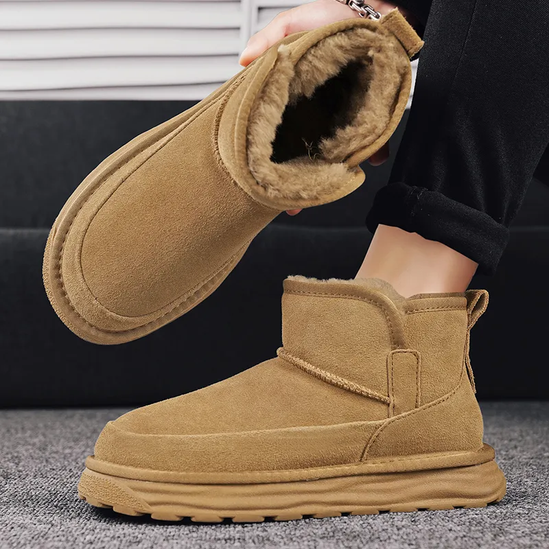Bull Charm Abrasion Resistant Thermal Slip Resistant Cushioning Short Snow Boots Men's-11