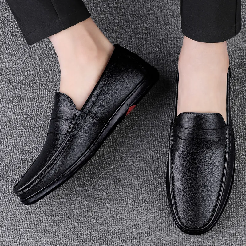 Bull charm Men's Casual Shoes Men Low Top Black/Brown-2