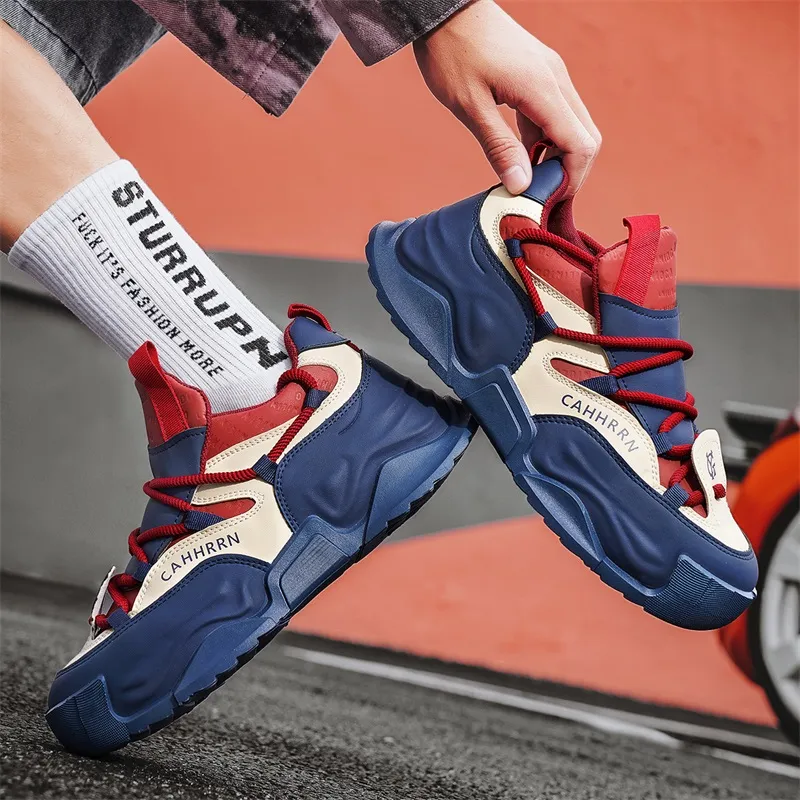Bull charm Casual Shoes Men Low Top Black/White/Blue/Red-14