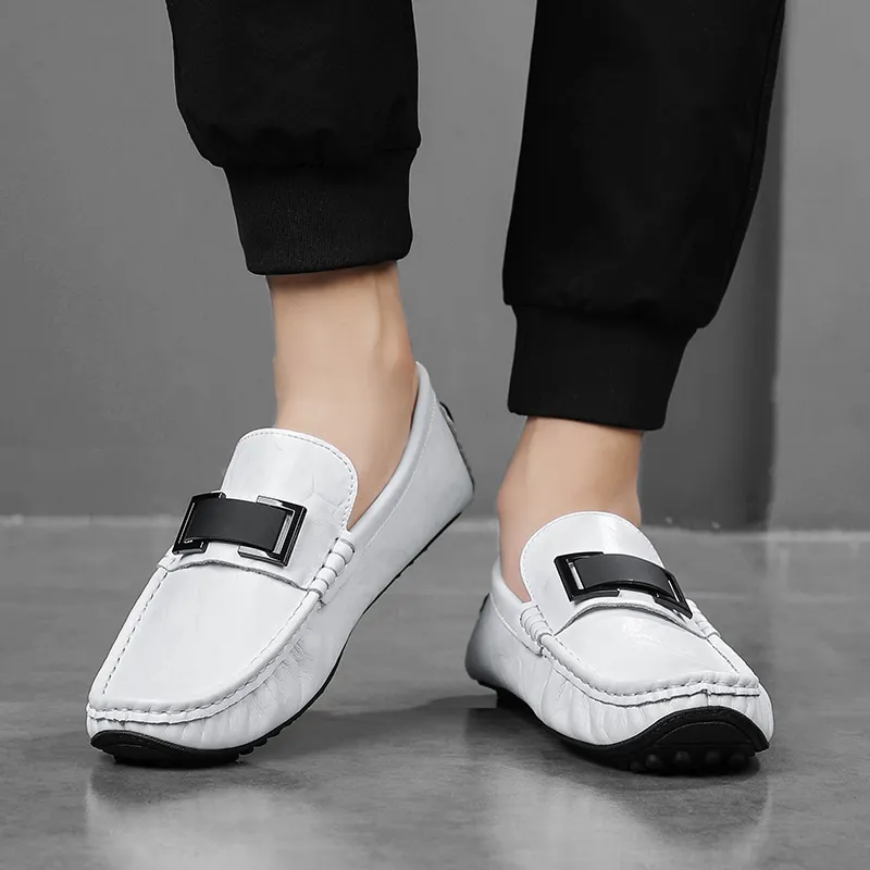 Bull charm Men's Casual Shoes Men Low Top Black/White/Blue-7